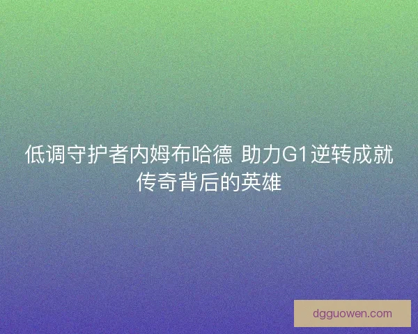 低调守护者内姆布哈德 助力G1逆转成就传奇背后的英雄
